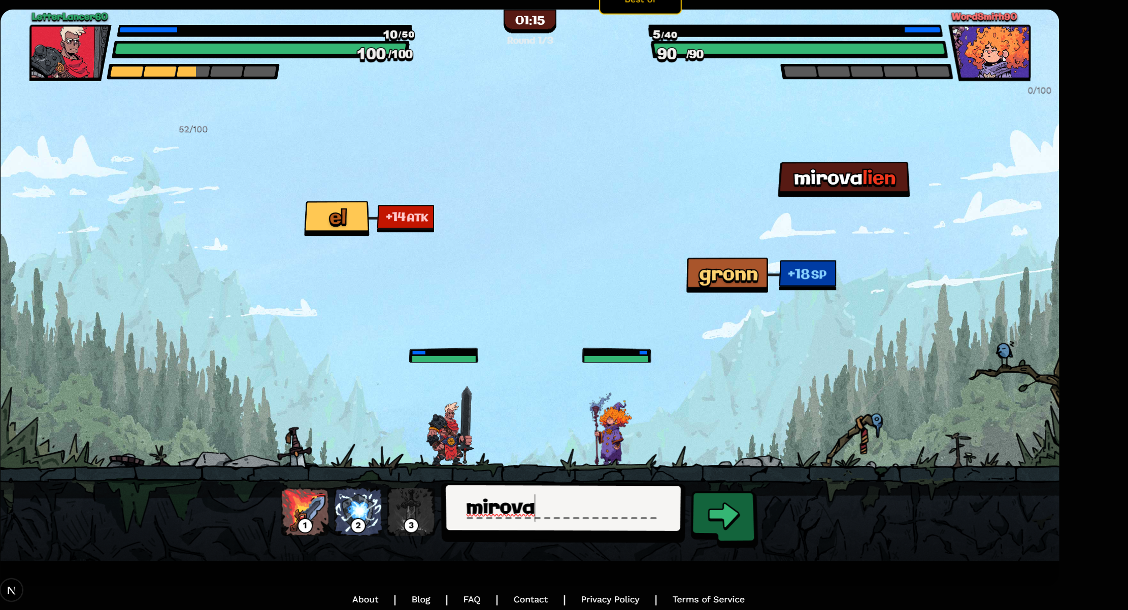 KeyWars typing practice - Focus on accuracy